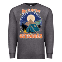 Charcoal Heather life is better outdoors Premium Sweatshirt - JahusDesignShop