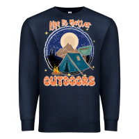 Navy life is better outdoors Premium Sweatshirt - JahusDesignShop