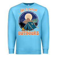 Ocean Blue life is better outdoors Premium Sweatshirt - JahusDesignShop