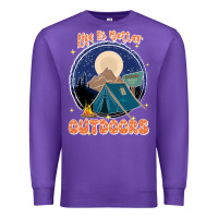 Purple life is better outdoors Premium Sweatshirt - JahusDesignShop