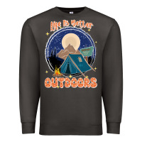 Smoke life is better outdoors Premium Sweatshirt - JahusDesignShop