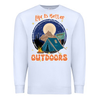 White life is better outdoors Premium Sweatshirt - JahusDesignShop