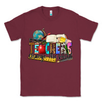 Burgundy teachers change the world Classic Tee - Zillion Design Studio