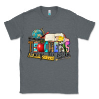 Charcoal Heather teachers change the world Classic Tee - Zillion Design Studio
