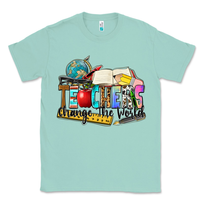 Teachers Change The World Classic Tee by Zillion Design Studio | Teevron