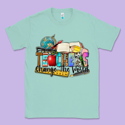 Teachers Change The World Classic Tee Designed By Zillion Design Studio