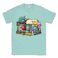 Seafoam teachers change the world Classic Tee - Zillion Design Studio