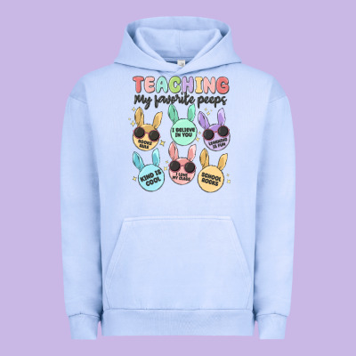 Teahing My Favorite Peeps Urban Hoodie Designed By Maliassmallbusiness