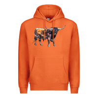 Carrot Texas Longhorn Bull Premium Hoodie - LillyAllenDesigns