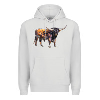 Texas Longhorn Bull Premium Hoodie | Teevron