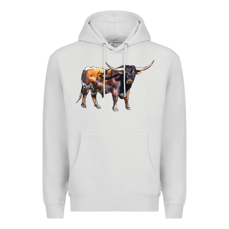 Texas Longhorn Bull Premium Hoodie by LillyAllenDesigns | Teevron