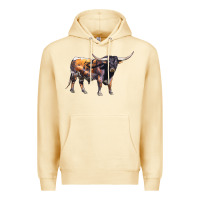 Pina Colada Texas Longhorn Bull Premium Hoodie - LillyAllenDesigns
