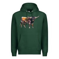 Sports Green Texas Longhorn Bull Premium Hoodie - LillyAllenDesigns