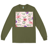 Army Green positive quotes Long Sleeve Tee - MaliasSmallBusiness