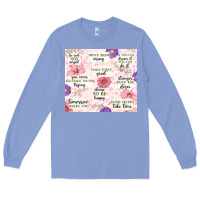 Colony Blue positive quotes Long Sleeve Tee - MaliasSmallBusiness