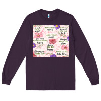 Plum positive quotes Long Sleeve Tee - MaliasSmallBusiness