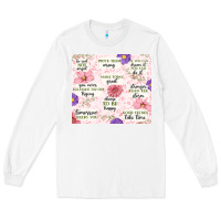White positive quotes Long Sleeve Tee - MaliasSmallBusiness