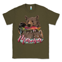 Army Green Mother's Day Mama Bear Hunting Fish Classic Tee - RanaPortraitStore