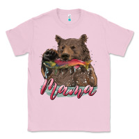 Bubblegum Pink Mother's Day Mama Bear Hunting Fish Classic Tee - RanaPortraitStore
