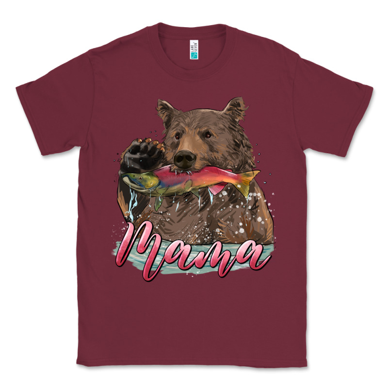 Mother's Day Mama Bear Hunting Fish Classic Tee by RanaPortraitStore | Teevron