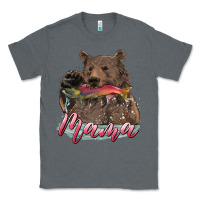 Charcoal Heather Mother's Day Mama Bear Hunting Fish Classic Tee - RanaPortraitStore