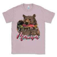 Lilac Mother's Day Mama Bear Hunting Fish Classic Tee - RanaPortraitStore