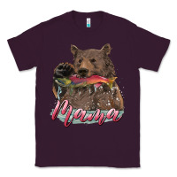 Plum Mother's Day Mama Bear Hunting Fish Classic Tee - RanaPortraitStore