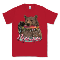 Red Mother's Day Mama Bear Hunting Fish Classic Tee - RanaPortraitStore