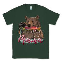 Sports Green Mother's Day Mama Bear Hunting Fish Classic Tee - RanaPortraitStore