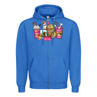 True Royal Chihuahua coffee cups Zipper Hoodie - Zillion Design Studio