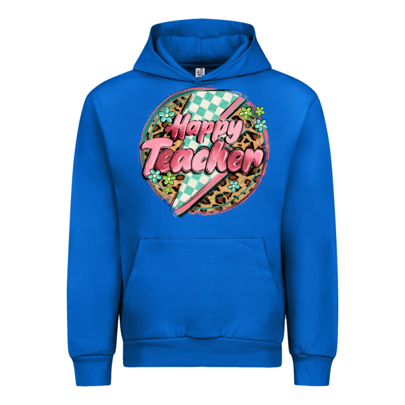 Happy Teacher Lighting Bolt Urban Hoodie by MaliasSmallBusiness | Teevron