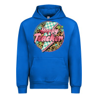 Cobalt happy teacher lighting bolt Urban Hoodie - MaliasSmallBusiness