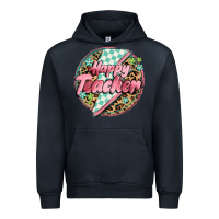 Navy happy teacher lighting bolt Urban Hoodie - MaliasSmallBusiness
