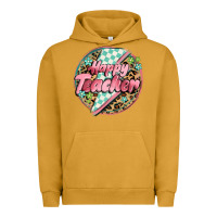 Pigment Peanut Butter happy teacher lighting bolt Urban Hoodie - MaliasSmallBusiness