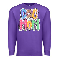 Purple dog mom dalmatian Premium Sweatshirt - JahusDesignShop