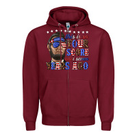 Burgundy this is so four score and seven years ago Zipper Hoodie - texasbilliewilder