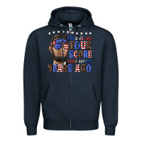 Navy this is so four score and seven years ago Zipper Hoodie - texasbilliewilder
