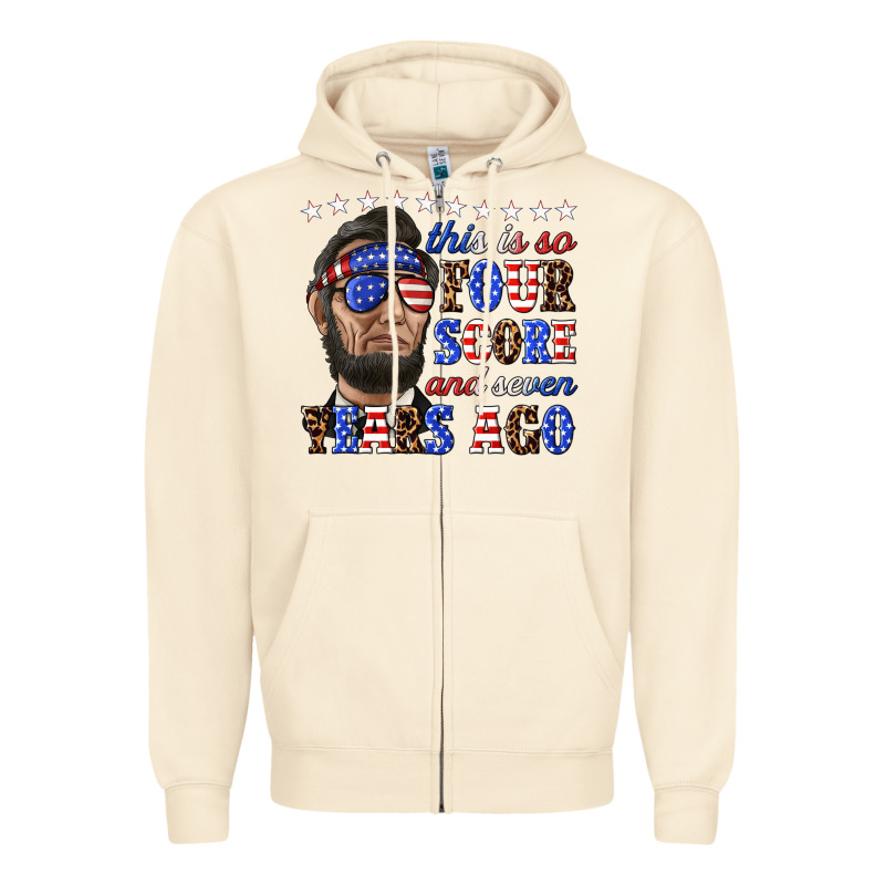 This Is So Four Score And Seven Years Ago Zipper Hoodie by texasbilliewilder | Teevron