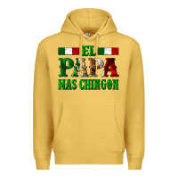 Antique Gold El Papa Mas Chingon Mexican Premium Hoodie - LillyAllenDesigns