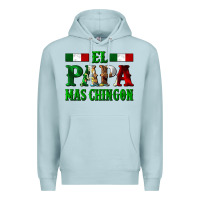 Blue Mist El Papa Mas Chingon Mexican Premium Hoodie - LillyAllenDesigns