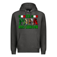 Charcoal Heather El Papa Mas Chingon Mexican Premium Hoodie - LillyAllenDesigns