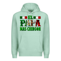 Seafoam El Papa Mas Chingon Mexican Premium Hoodie - LillyAllenDesigns