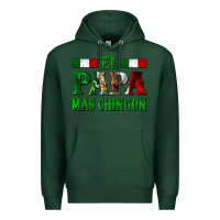 Sports Green El Papa Mas Chingon Mexican Premium Hoodie - LillyAllenDesigns
