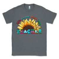 Charcoal Heather teacher sunflower listen encourage motivate inspir Classic Tee - Zillion Design Studio