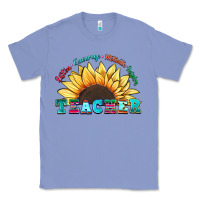 Colony Blue teacher sunflower listen encourage motivate inspir Classic Tee - Zillion Design Studio