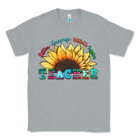 Heather Grey teacher sunflower listen encourage motivate inspir Classic Tee - Zillion Design Studio