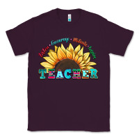 Plum teacher sunflower listen encourage motivate inspir Classic Tee - Zillion Design Studio