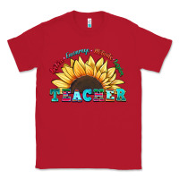 Red teacher sunflower listen encourage motivate inspir Classic Tee - Zillion Design Studio