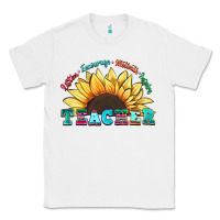 White teacher sunflower listen encourage motivate inspir Classic Tee - Zillion Design Studio