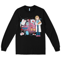 Black stay healthy nurse Long Sleeve Tee - MaliasSmallBusiness